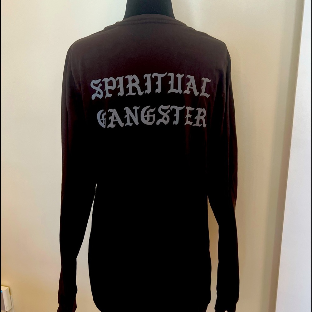 Black long sleeve Spiritual Gangster tee